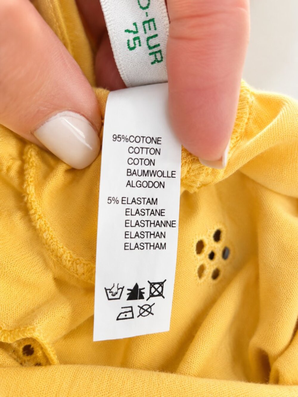 Stunning Verdissima Yellow Halter Tank Top Size 34 - Picture 13 of 13